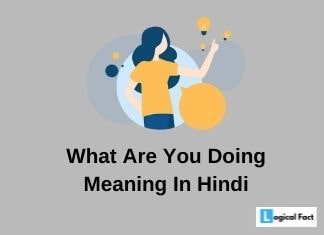 What Are You Doing का मतलब – What are you doing in Hindi