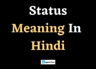 Status Meaning In Hindi