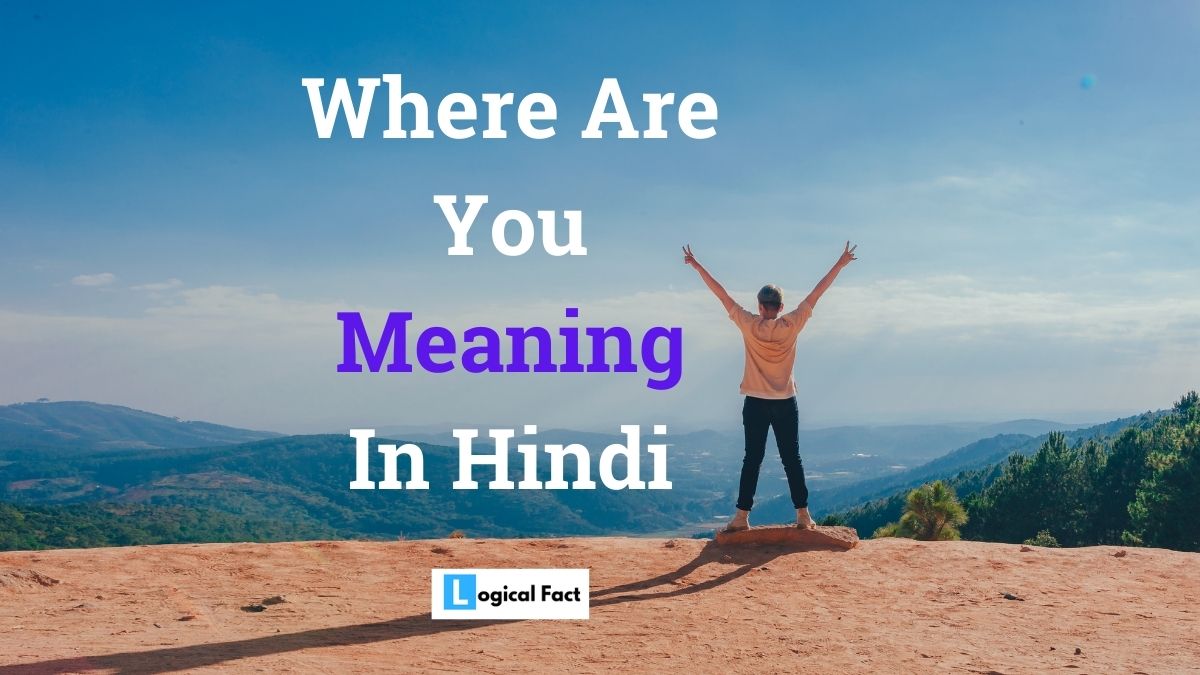Where are you meaning in Hindi
